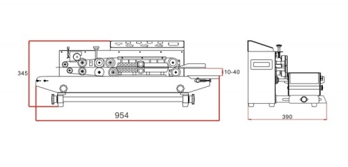 Роликовый запайщик пакетов HUALIAN FRBM-810I