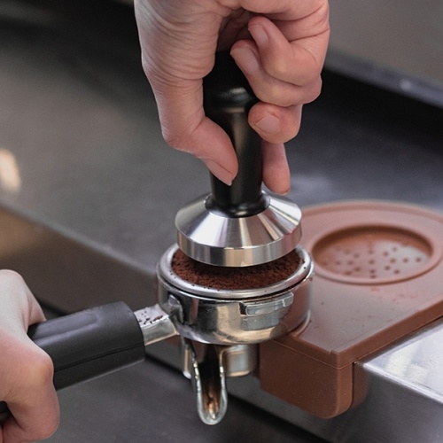 Темпер для кофе DOPPIO YF12 нерж. сталь, D=5,7, H=9,5 см, черный