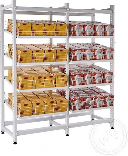 Стеллаж гравитационный ПОЛАИР 823х567х1890