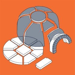 Печь для пиццы VALORIANI на дровах Vesuvio 120 GR