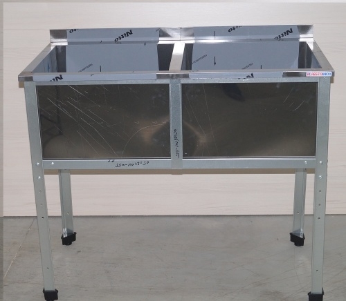 Ванна моечная двухсекционная RESTOINOX ВМС-2/5-Б-ЭК