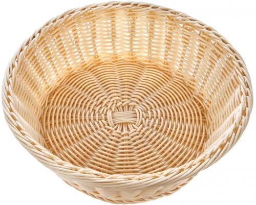 Корзинка пластиковая LUXSTAHL 360 мм бежевая [Beige 2266] кт257