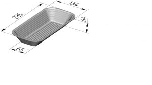 Форма для расстойки (285 х 135 х 65 мм)