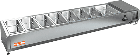 Настольная охлаждаемая витрина для ингредиентов HICOLD VRTO 1485