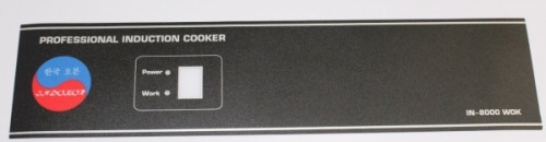 Наклейка INDOKOR панели управления IN8000 WOK