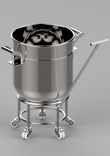 Тележка ABAT ТМП-60 подкатная для дежи миксера планетарного МПЛ-60