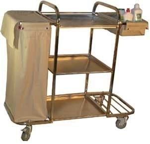 Тележка для горничных ОЛДАК ТГН 2.2 нержавеющая стальаль