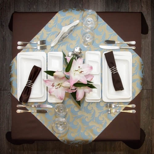 Салфетка LUXSTAHL 45х45 см «Ричард» коричневая