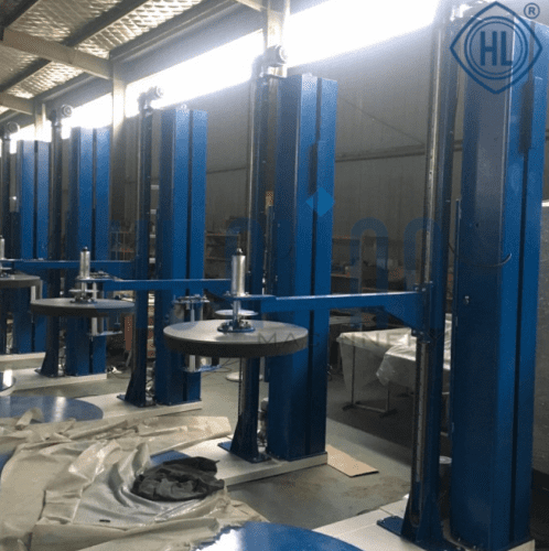 Паллетоупаковщик HUALIAN HL-1500P с моторизированной кареткой с престрейчем и прижимом