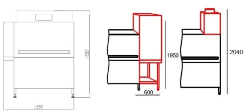 Машина посудомоечная COMENDA AC2 Next CWV RL c дозатором, рекуператором и сушкой