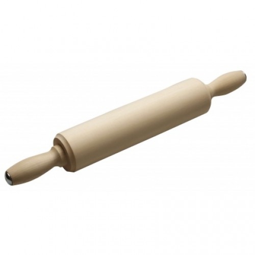 Скалка с вращающимися ручками 400х70 мм, липа 3857