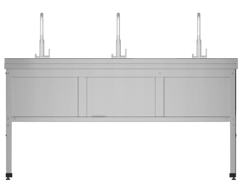 Ванна моечная трехсекционная RESTOINOX ВМС-3/6-Б-ЭЦ