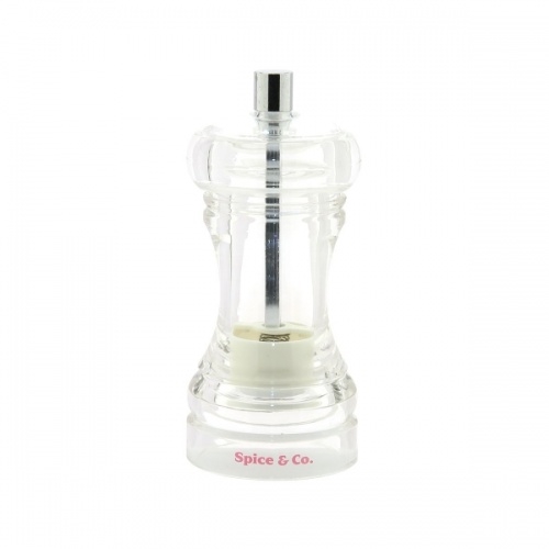 Мельница для соли и перца из прозрачного акрила Bisetti 9210