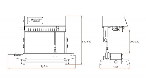 Роликовый запайщик пакетов HUALIAN FR-770II