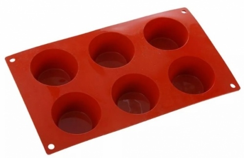 Форма для выпечки средний маффин LUXSTAHL 6 элементов SILICON FLEX [SF023/S]