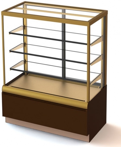 Витрина холодильная кондитерская CARBOMA KC70 VV 0,9-1 0102-0109 (ВХСв-0,9д Cube Люкс)