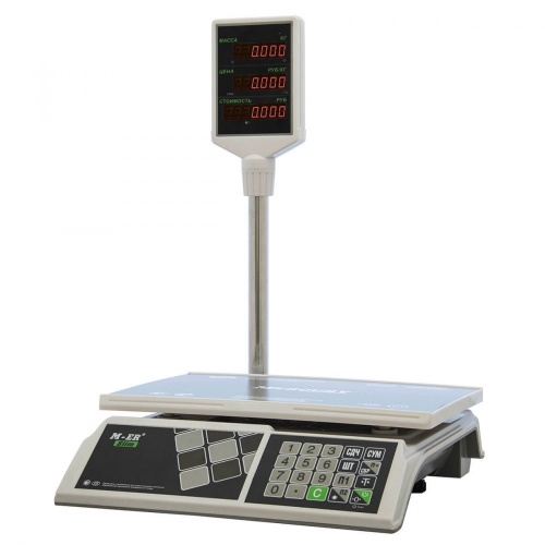 Весы торговые M-ER 326 ACP-32.5 "Slim" LED Белые