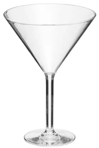 Рюмка для коктейля PROBAR JD-6656 поликарбонат, 280 мл, D=12, H=17 см, прозрачный
