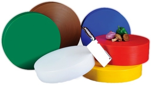 Колода разрубочная MVQ пластик, D=45, H=5 см, красный