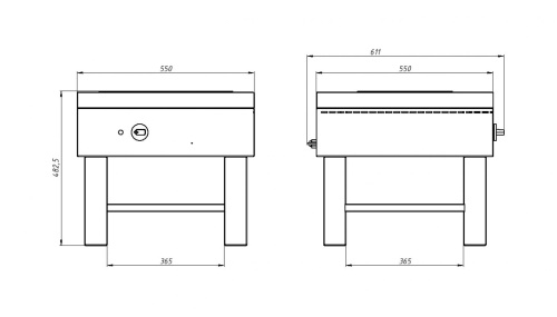 Плита-табурет электрическая GRILL MASTER Ф1ПЭ 24054