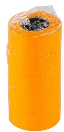 Этикет-лента Xelon 21х12/800 оранжевая, прямая