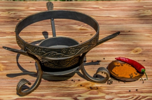 Подставка под сковороду для саджа SADJ Шелковый путь нержавеющая стальаль, D=22,5, H=17см