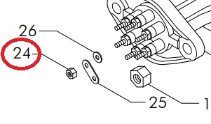 Переходник латунный CMA 23047000 на 6 полюсной тэн 17006
