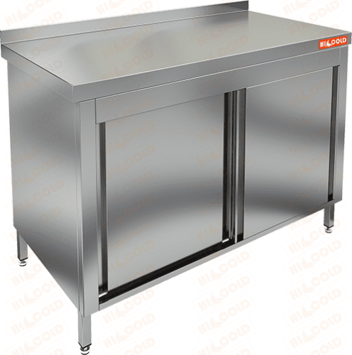 Стол производственный пристенный купе HICOLD НСЗК-12/7Б