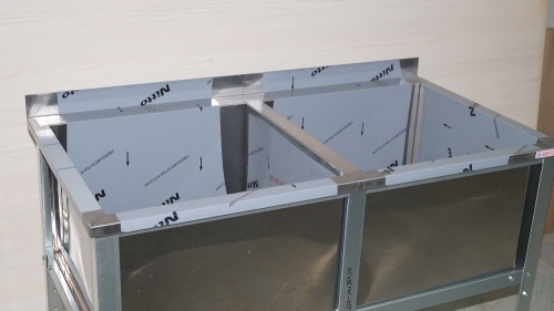 Ванна моечная двухсекционная RESTOINOX ВМС-2/6-Б-ЭЦ