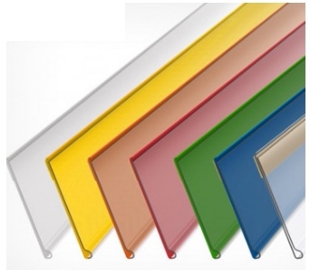 Ценникодержатель полочный самоклеющийся DBR39 длина 1000 мм, цвет прозрачный