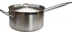 Сотейник MGSteel 5,1 л. нерж. d=22 см. h=13,5 см. с крышк. тройное дно (индукция)