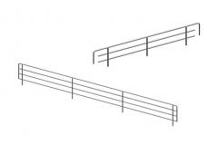 Ограничитель МХМ передний высокий 1000 (хром.)