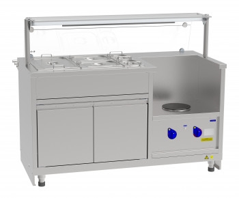 Мармит кухонный электрический для первых и вторых блюд ABAT Hot-Line ЭМКУ-70Х