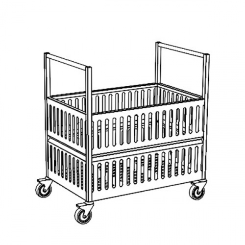 Тележка для сбора белья КОБОР ТБ-85/55