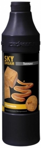 Топпинг для мороженого и десертов SKY DREAM Карамель бутылка чёрная 1,17кг