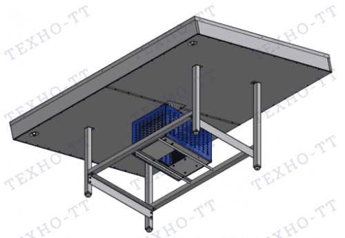 Стол для выкладки рыбы на льду ТЕХНО-ТТ СП-612/2012Д