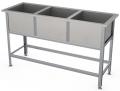Ванна моечная трехсекционная