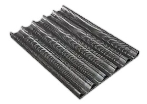 Противень алюминиевый перфорированный для багетов APACH AT46PB 400х600х20, 1 мм, 5 волн