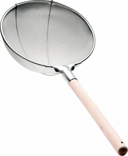 Сито 350 мм LUXSTAHL (мелкая сетка 1 мм) с деревянной ручкой [DT-Y1801-35] кт1597