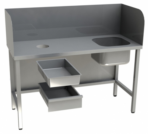 Стол для чистки рыбы RESTOINOX СПЧВЦ-12/6-БОЛ