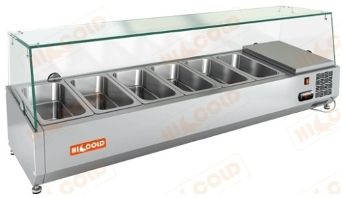 Настольная охлаждаемая витрина для ингредиентов HICOLD VRTG 1390 к PZ3