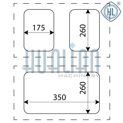 Cкин упаковочная машина HUALIAN HLV-300VST 187*137*55мм, матрица на 2 лотка