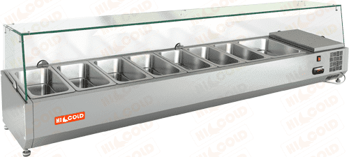 Настольная охлаждаемая витрина для ингредиентов HICOLD VRTG 1835