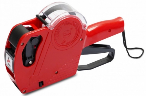 Этикет-пистолет Xelon MX-5500 7+1 разрядов, прямая лента, красный