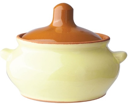 Горшок для запекания Борисовская Керамика ОБЧ00000358ж/к керамика, 0, 5л, D=130, H=95мм, желт., кори