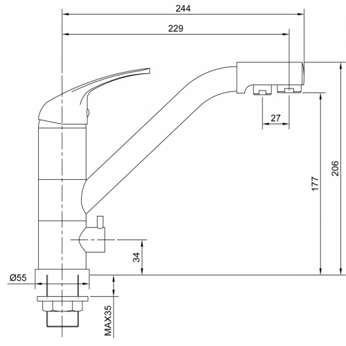 Смеситель ELEANTI Topaz 0402.858