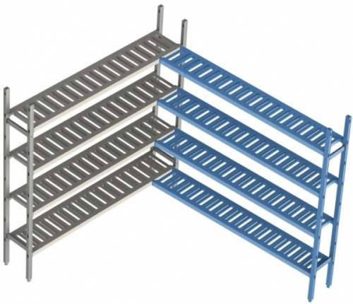 Стеллаж модульный POLAIR LOAD.ME poly 18AL.4PP40.15C