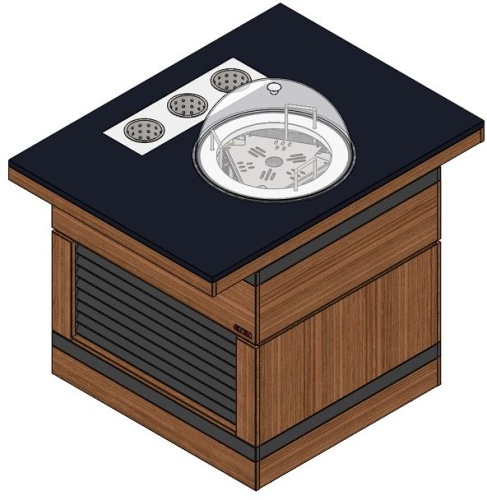 Прилавок тепловой REFETTORIO RBN41HSI-ЖЖ ШС Filin