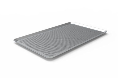 Противень алюминиевый WLBAKE 028457 (600х400х10 4 борта под 35°) перфорированный