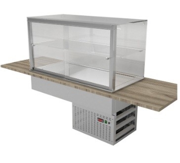 Витрина охлаждаемая встраиваемая GASTROLUX ВСВ-127/СUBE 1200*700*600(1200)